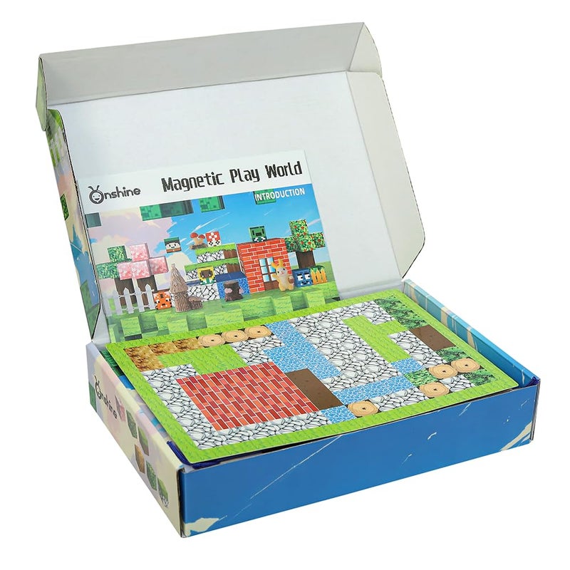 Knick Knack Magnetic Play World - Forest Adventure Building Blocks Set (106 Pieces) for Kids Ages 3+ - Image 2